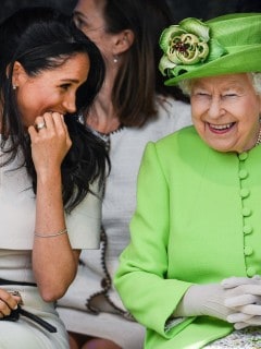 Meghan Markle y la reina Isabel II