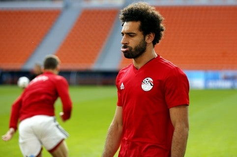 Entrenamiento de la selección egipcia en Ekaterinburgo