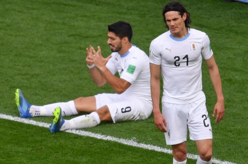 Luis Suárez y Édinson Cavani