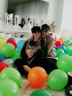 David Ospina, arquero de la Selección Colombia, y su esposa Jessica Sterling.