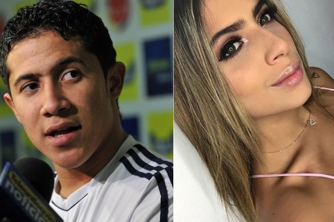 Michael Ortega, futbolista, y Michelle Delgado, modelo.