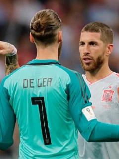 David de Gea y Sergio Ramos