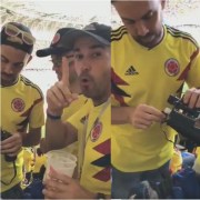 Colombianos que ingresaron licr ra estadio en Rusia