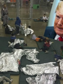 Niños en jaulas