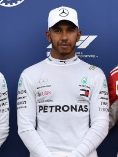 Valtteri Bottas, Lewis Hamilton y Sebastián Vettel