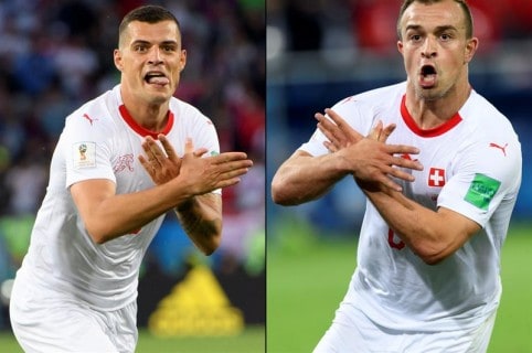 Granit Xhaka y Xherdan Shaqiri