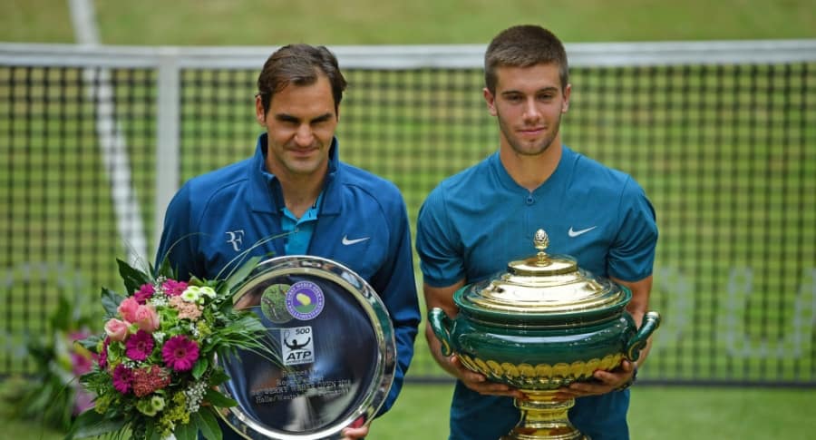 Roger Federer y Borna Coric