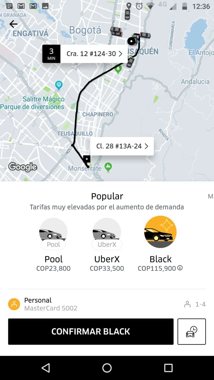 Cobro de Uber Cobro de Uber