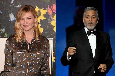 Kirsten Dunst y George Clooney