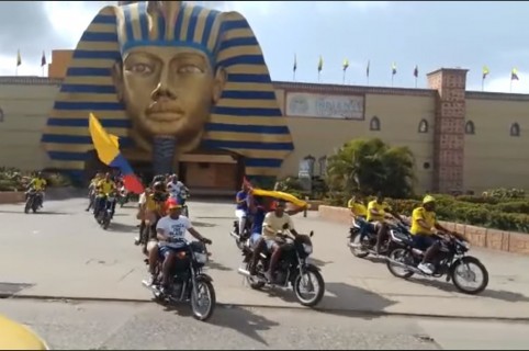 Festejo de hinchas en Cartagena