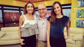 Jota Mario, Laura Acuña y Adriana Betancur, presentadores.