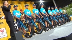 Nairo Quintana con el Movistar Team