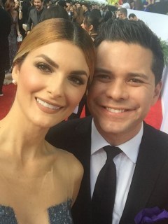 Siad Char, presentadora, con su esposo Luis Carlos Vélez, periodista.