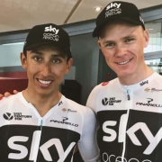 Egan Bernal y Chris Froome