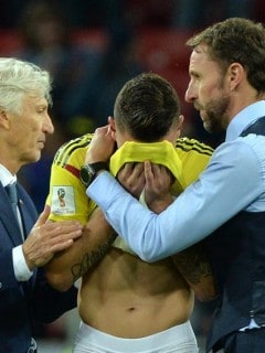 José Pékerman, Mateus Uribe y Gareth Southgate