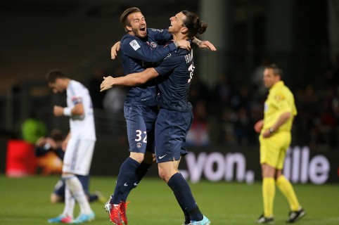 David Beckham y Zlatan Ibrahimovic