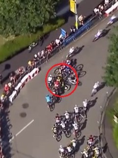 Caída masiva Tour de Francia.