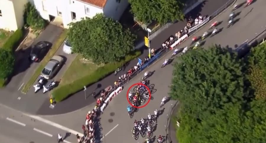 Caída masiva Tour de Francia.