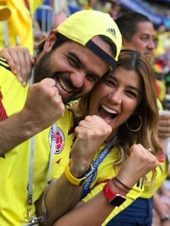 Andrea Jaramillo, presentadora, y su prometido Felipe Restrepo.