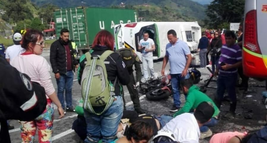 Accidente Bogotá - La Vega