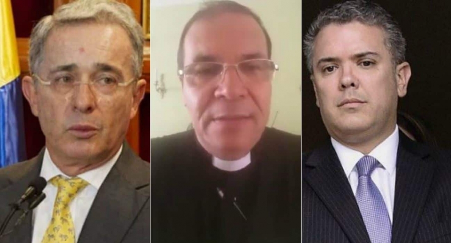 Sacerdote contra Uribe y Duque