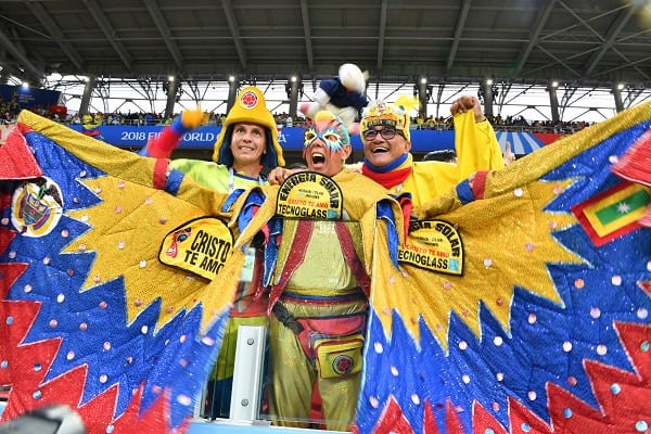 Hinchas colombianos en Rusia Hinchas colombianos en Rusia