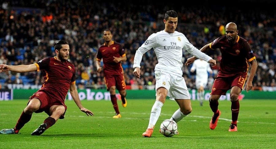 Cristiano Ronaldo contra la Roma