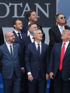 Donald Trump y otros líderes del mundo