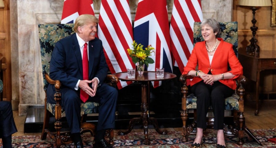 Donald Trump y Theresa May