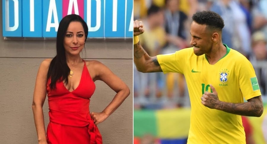 Flavia Dos Santos, sexóloga, y Neymar, futbolista.