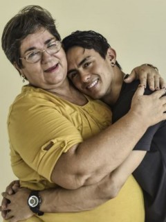 Jossimar y su mamá