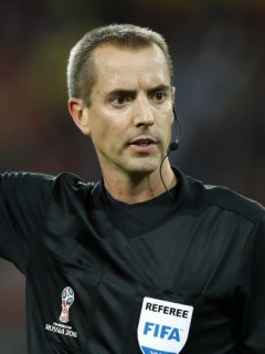 Mark Geiger, árbitro del partido entre Colombia e Inglaterra