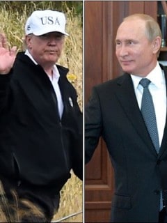 Juan Manuel Santos, Donald Trump, Vladimir Putin y Nicolás Maduro