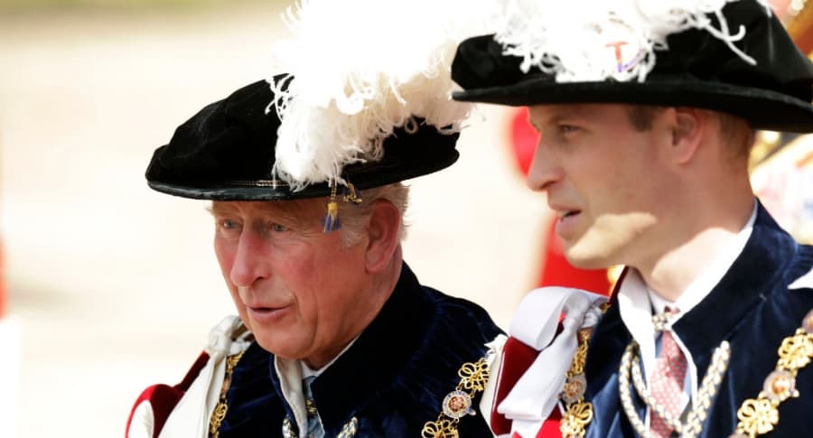 El príncipe Carlos y el príncipe William