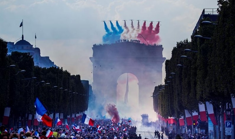 Recibimiento a Selección de Francia
