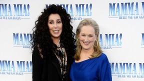 Meryl Streep y Cheer en premier de ‘Mamma Mia! Here we go again’