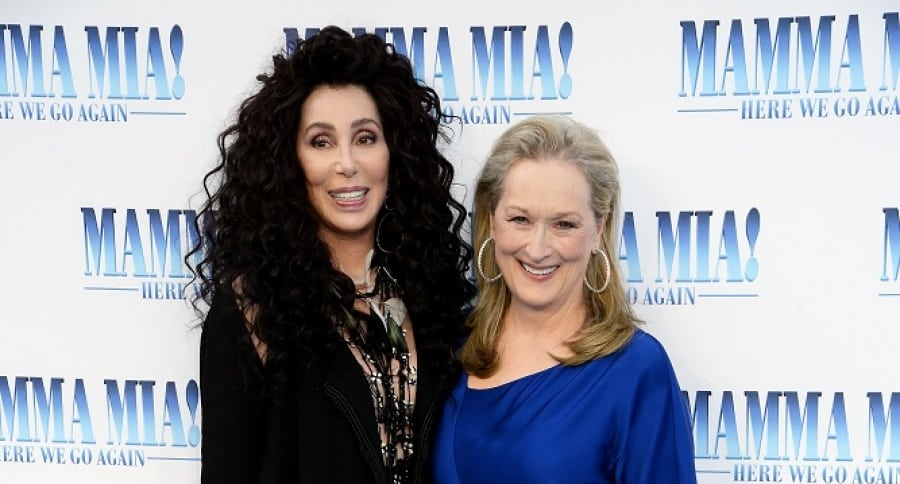 Meryl Streep y Cheer en premier de ‘Mamma Mia! Here we go again’