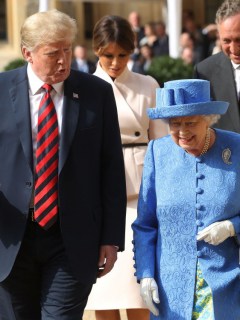 Donald Trump y la reina Isabel