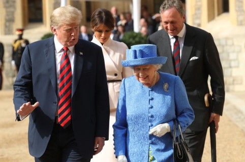 Donald Trump y la reina Isabel