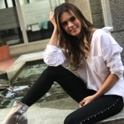 Vaneza Peláez, presentadora.