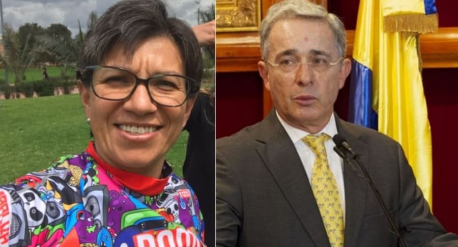 Claudia López y Álvaro Uribe Vélez