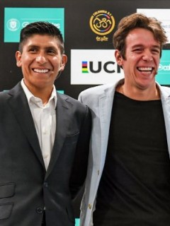 Nairo Quintana, Rigoberto Urán y Fernando Gaviria