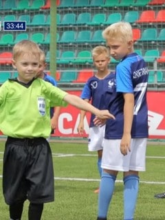 Niños recrean final del Mundial