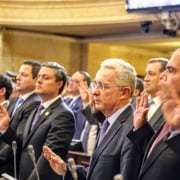 ÁLvaro Uribe y congresistas