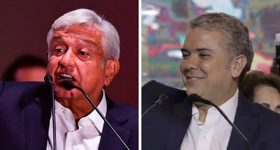 Manuel López Obrador e Iván Duque