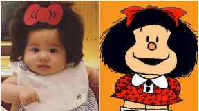 Niña con melena frondosa / Mafalda.
