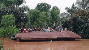 Inundaciones en Laos por ruptura de presa