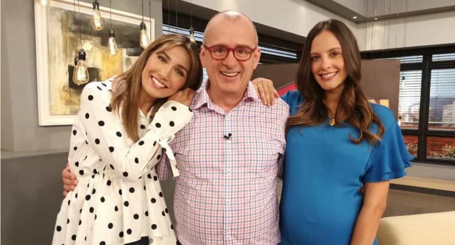 Adriana Betancur, Jota Mario Valencia y Laura Acuña, presentadores.