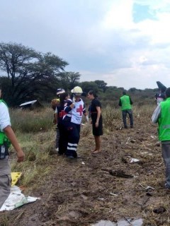 Accidente de avión en México