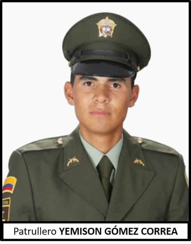 Patrullero Yemison Leandro Gómez Correa Patrullero Yemison Leandro Gómez Correa